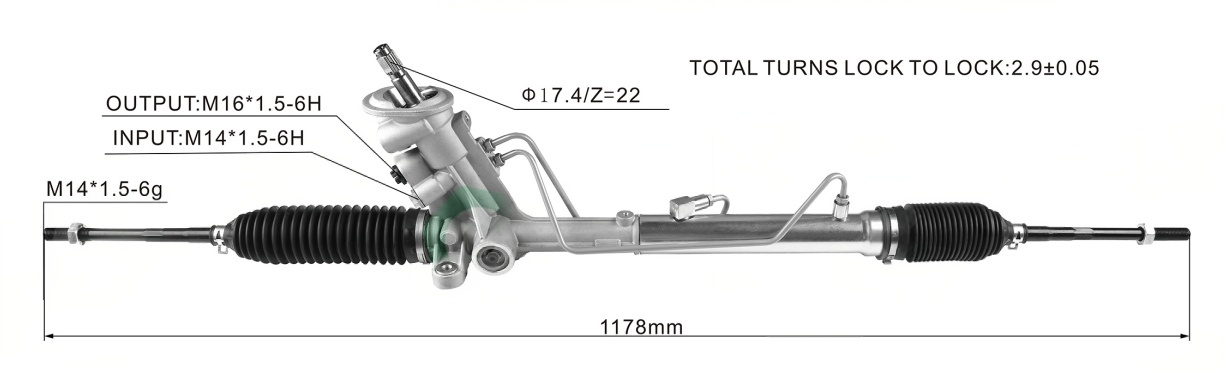 Volkswagen Steering Rack 6Q1423061M | KITLAMT