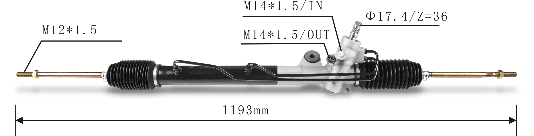 Nissan Sentra B15 Hydraulic Power Steering Rack | KITLAMT