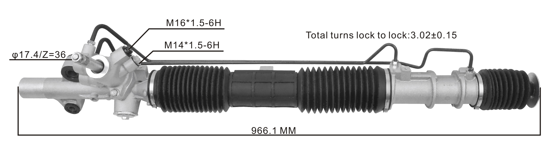 Honda CR-V RD5  2002- Hydraulic Power Steering Rack | KITLAMT