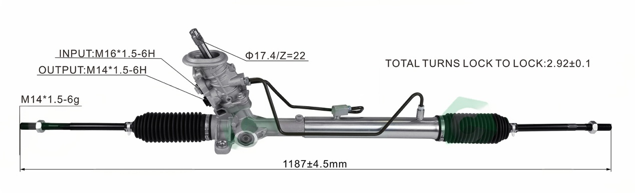 Volkswagen Lupo / Polo 1.6L/2.0L 2003-2009 Hydraulic Power Steering Rack | KITLAMT