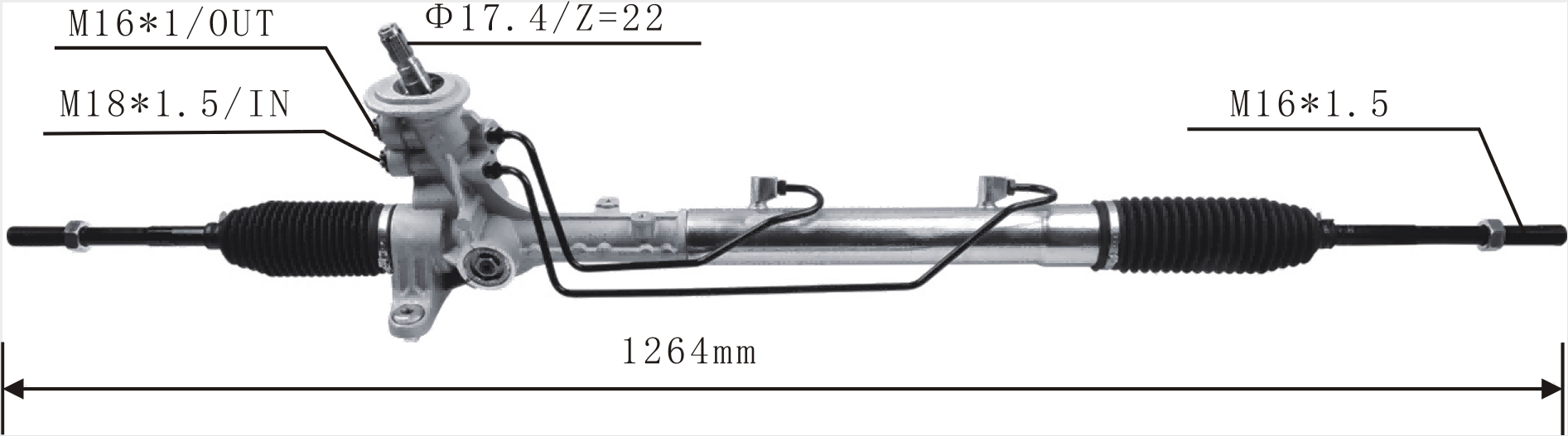 Volkswagen Jetta A6 2011-2014 Hydraulic Power Steering Rack | KITLAMT