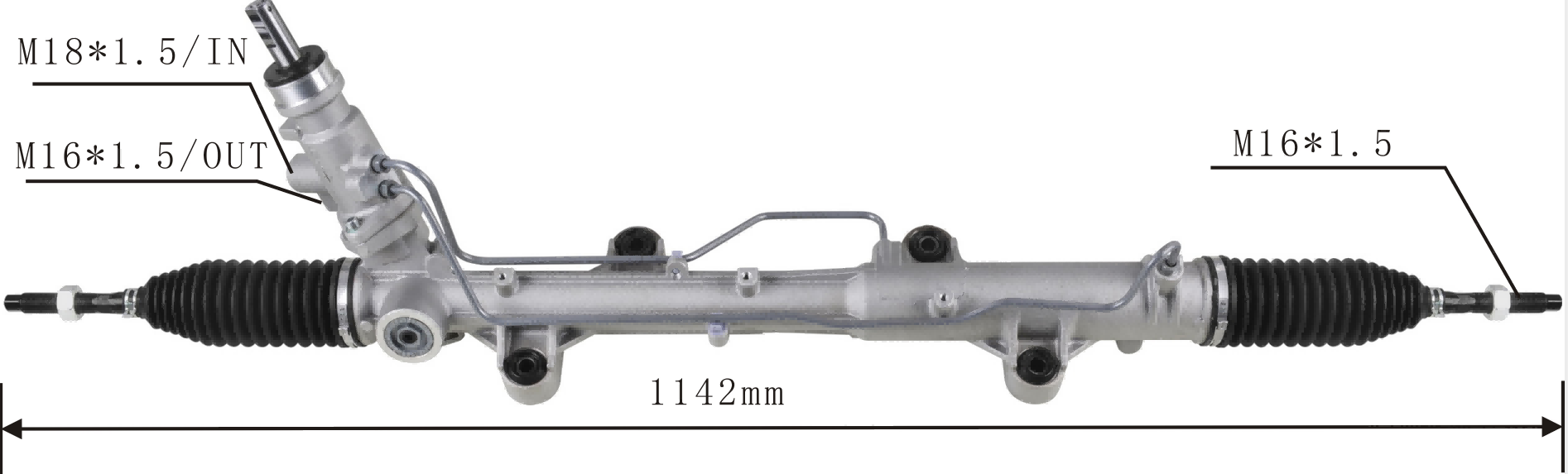 Volkswagen Transporter T5 2003- Hydraulic Power Steering Rack | KITLAMT