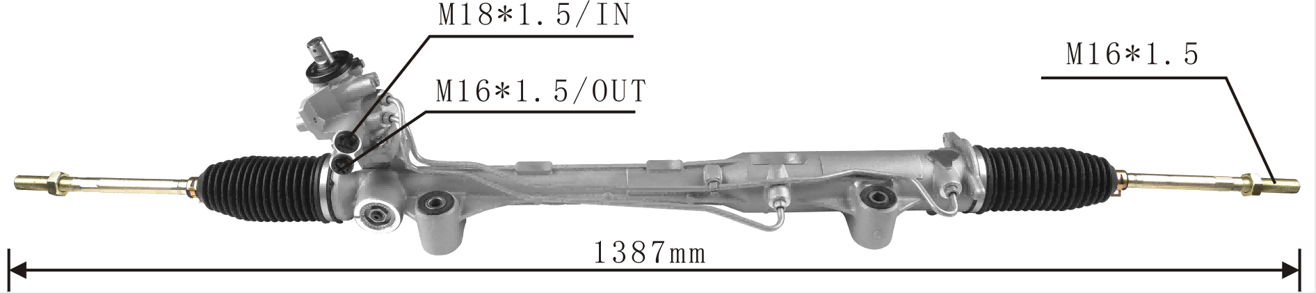 Volkswagen Amarok 2011- Hydraulic Power Steering Rack | KITLAMT