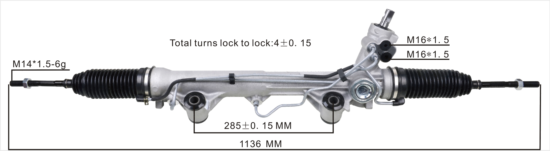 Ford Ranger 1995-2000 Hydraulic Power Steering Rack | KITLAMT