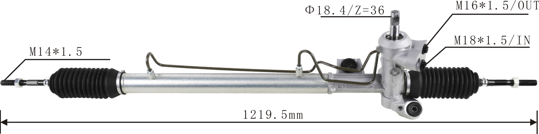 Dodge Stratus 2001-2006 Hydraulic Power Steering Rack | KITLAMT