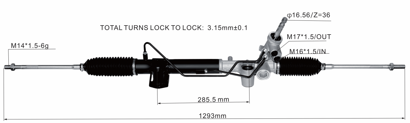 Mitsubishi Galant Fortis (Japan) 2007-2017 Hydraulic Power Steering Rack | KITLAMT