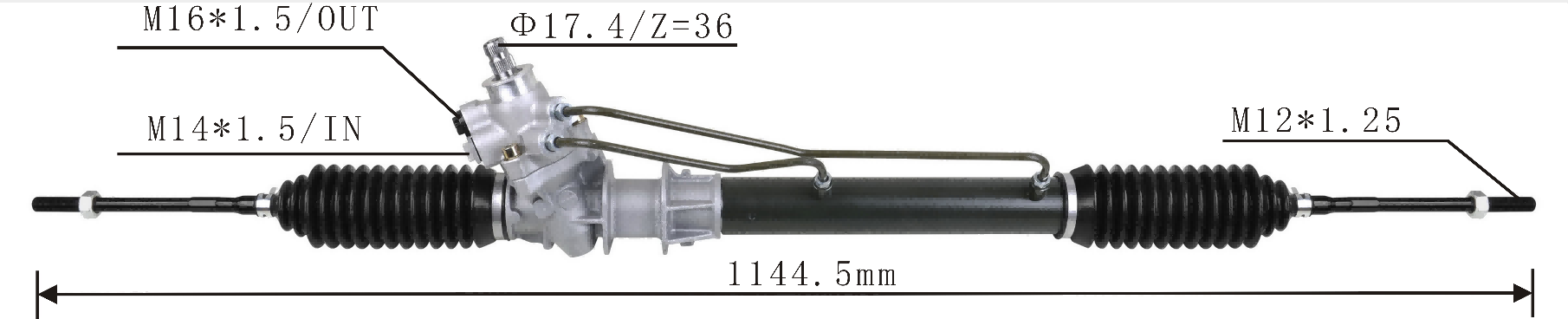 Nissan Sunny B13/B14 1996- Hydraulic Power Steering Rack | KITLAMT