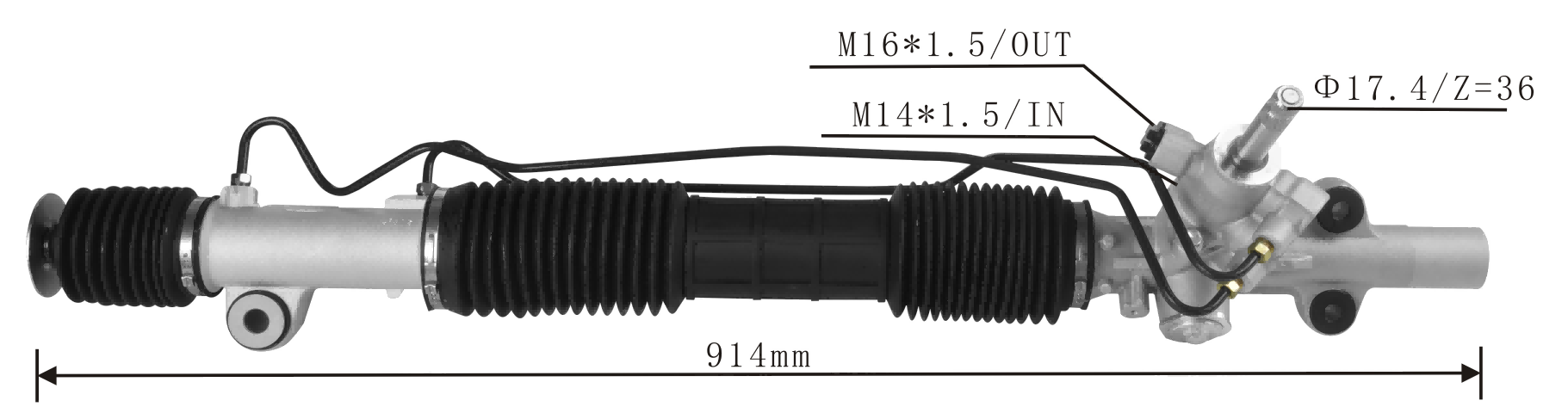 Honda Civic Dimension 2000- Hydraulic Power Steering Rack | KITLAMT