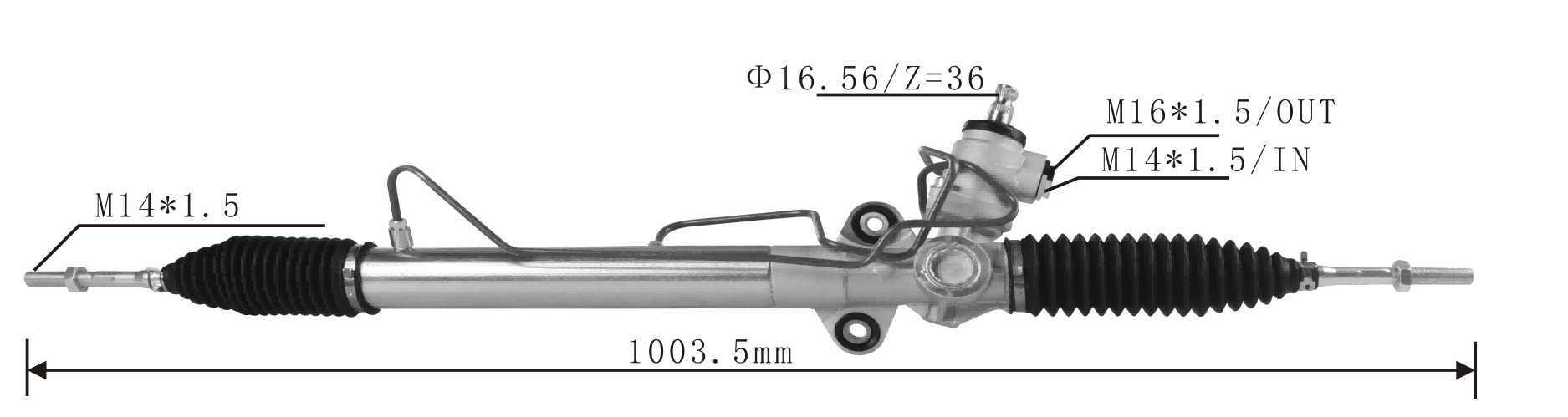 Mitsubishi Kuda 1999-2005 Hydraulic Power Steering Rack | KITLAMT