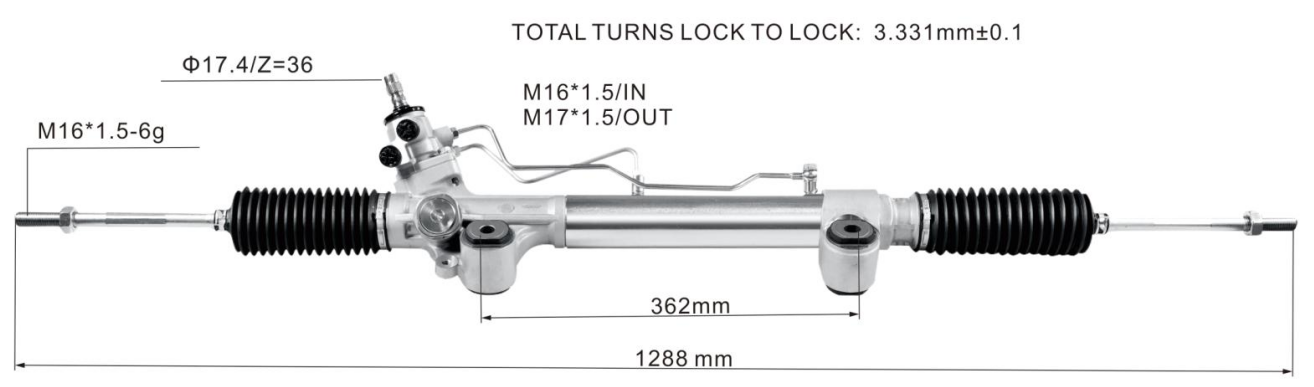Toyota Revo 4WD 2015- Hydraulic Power Steering Rack | KITLAMT