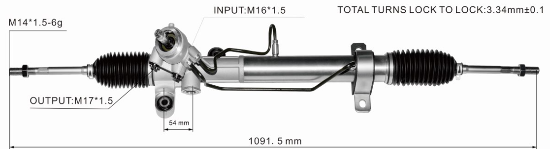 BYD F3 Hydraulic Power Steering Rack | KITLAMT