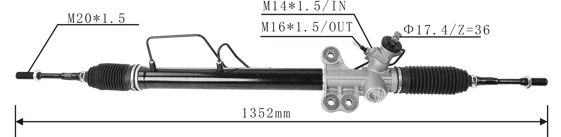 Nissan E26 NV350 Wide Body 2013- Hydraulic Power Steering Rack | KITLAMT