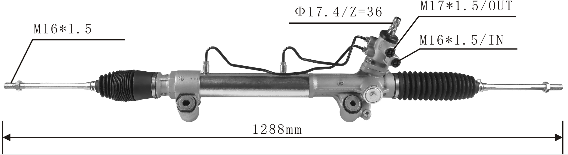 Toyota Hilux 2015- 4WD Hydraulic Power Steering Rack | KITLAMT