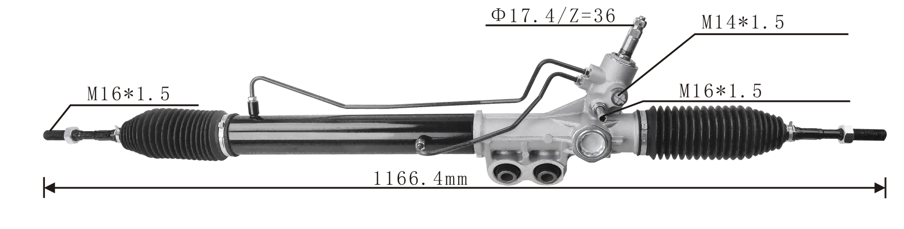 Nissan Pathfinder R51 2006-2012 Hydraulic Power Steering Rack | KITLAMT