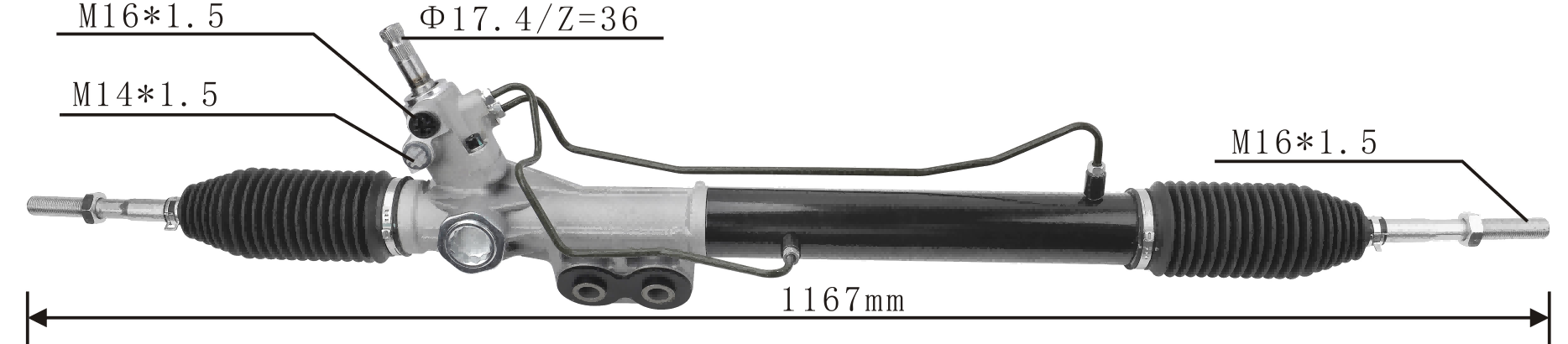 Nissan Navara D40 (Spain Version) Hydraulic Power Steering Rack | KITLAMT