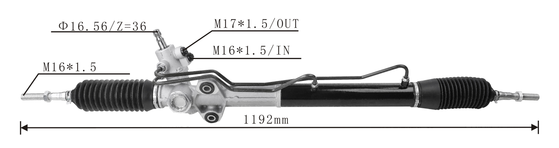 MItsubishi Pajero V73 2000- Hydraulic Power Steering Rack | KITLAMT