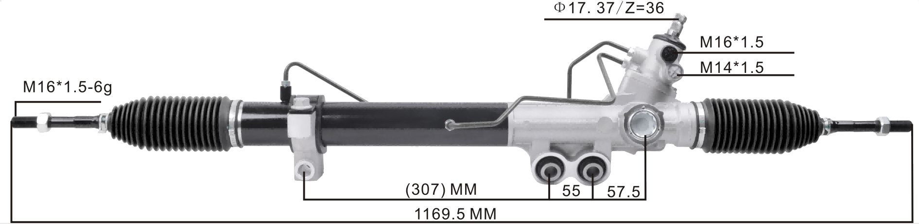 Nissan Navara D23 2014- Hydraulic Power Steering Rack | KITLAMT