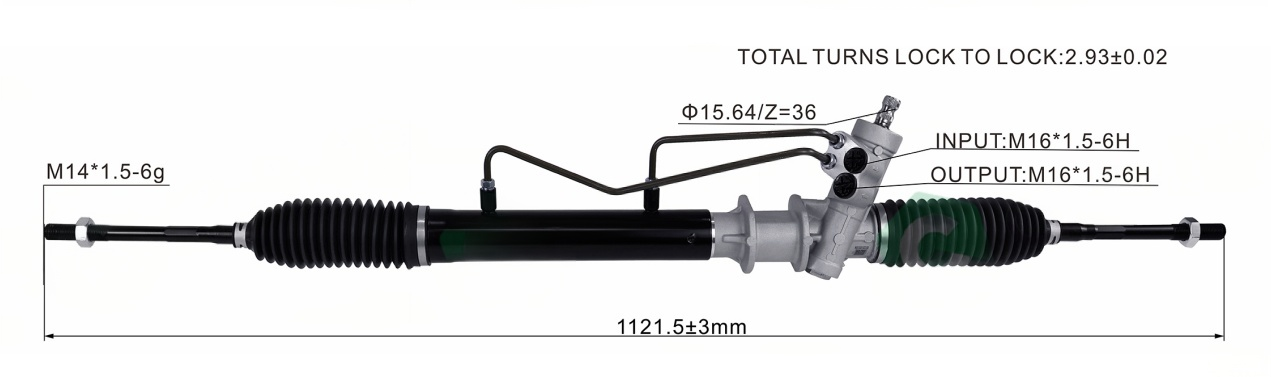 Kia Sephia 1993-1997 Hydraulic Power Steering Rack | KITLAMT