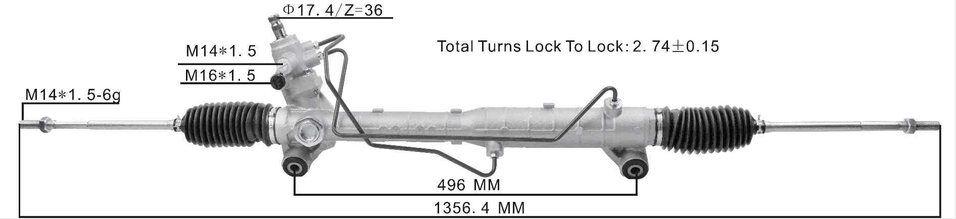 Suzuki Escudo 2005- Hydraulic Power Steering Rack | KITLAMT