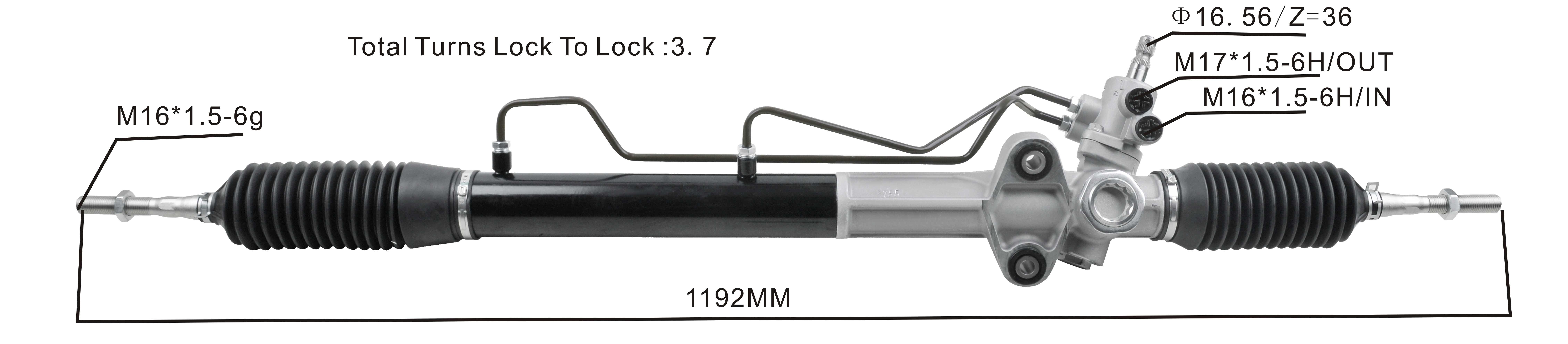 MItsubishi Pajero V73 2000- Hydraulic Power Steering Rack | KITLAMT