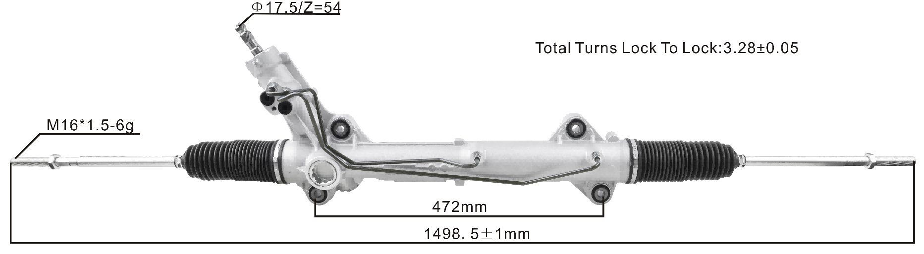 Mercedes-Benz Sprinter 2006- Hydraulic Power Steering Rack | KITLAMT