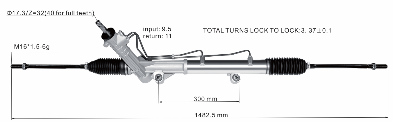 Ford Transit 1992-2000 Hydraulic Power Steering Rack | KITLAMT