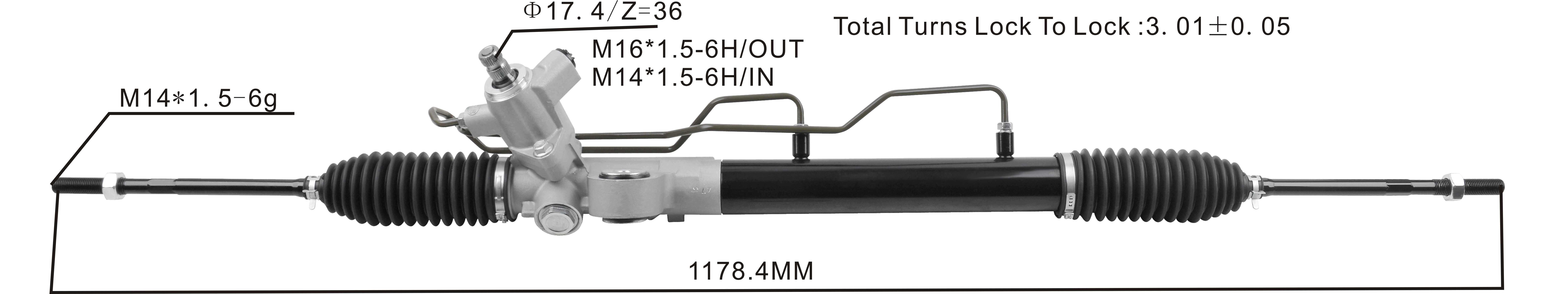 Nissan Almera/Pulsar/Sunny N16 Hydraulic Power Steering Rack | KITLAMT