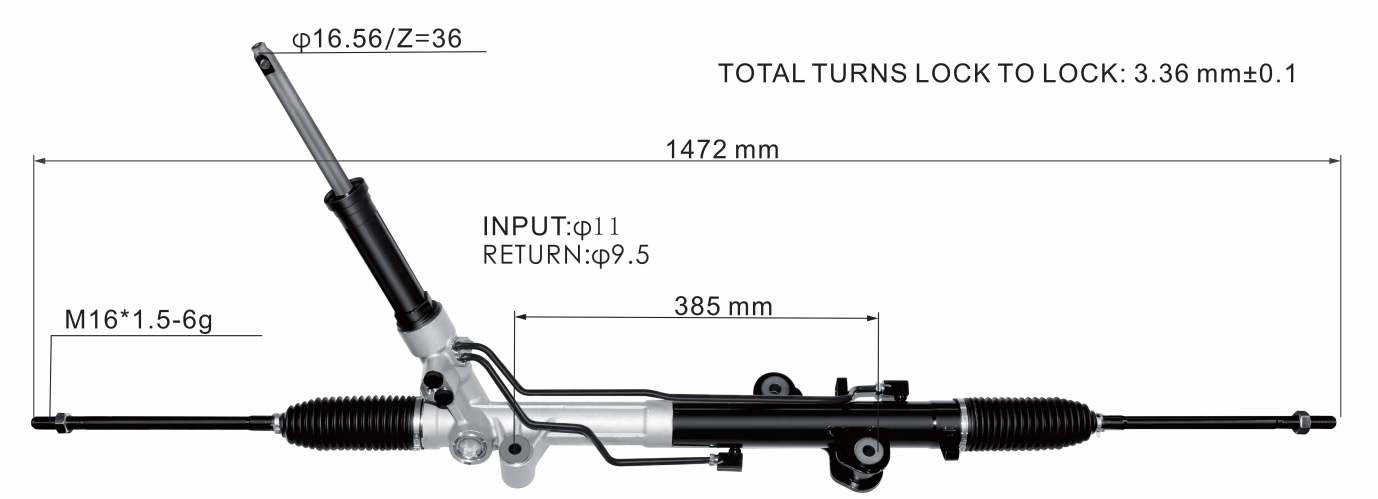 Ford Transit V362 Hydraulic Power Steering Rack | KITLAMT
