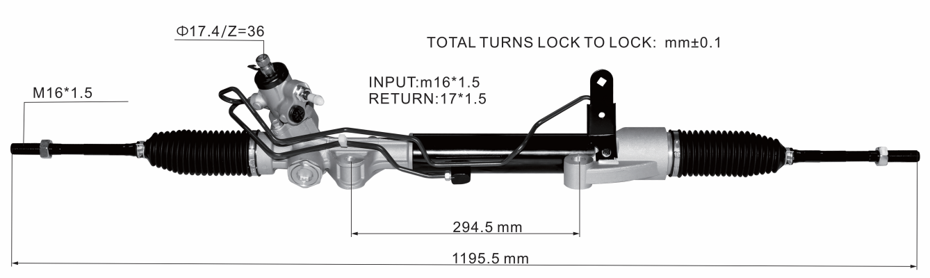Infiniti JX35 Hydraulic Power Steering Rack | KITLAMT