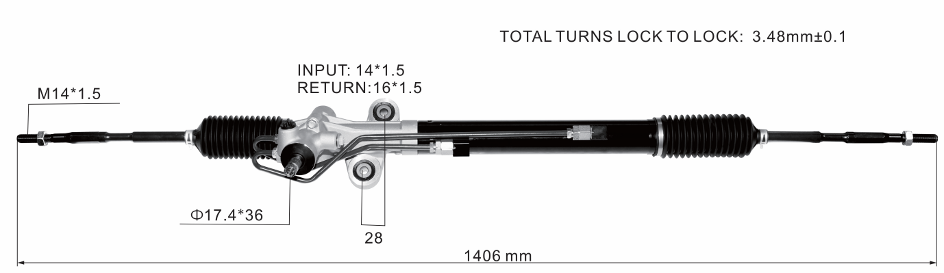 Honda Odyssey 2011-2017 （North America) Hydraulic Power Steering Rack | KITLAMT