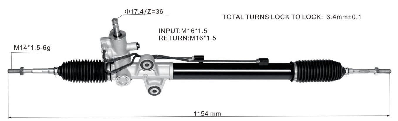 Honda Pilot 2009-2015 Hydraulic Power Steering Rack | KITLAMT