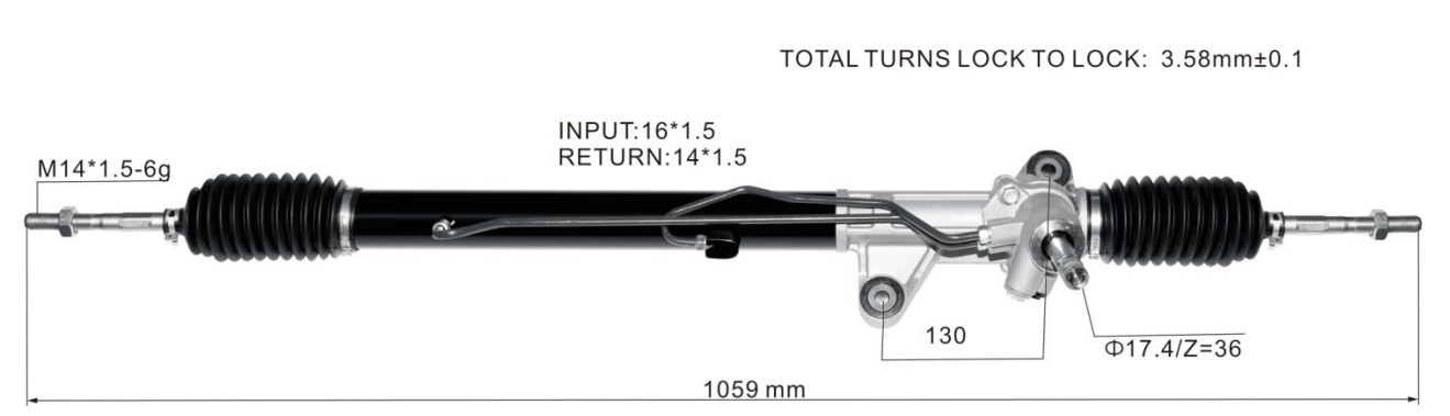 Honda Civic EK3 1998-2003 Hydraulic Power Steering Rack | KITLAMT