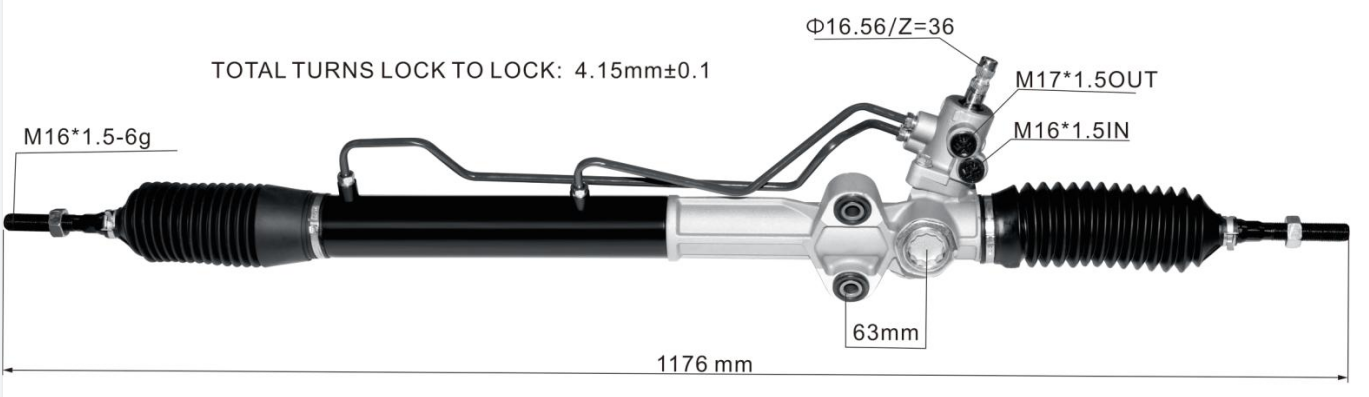 MItsubishi Pajero 2006- Hydraulic Power Steering Rack | KITLAMT