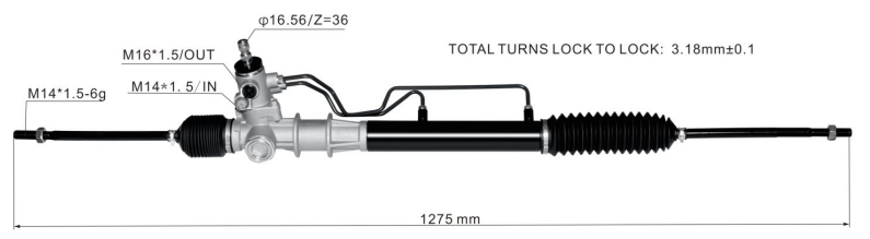 Mitsubishi Pajero Mini 1998-2012 Hydraulic Power Steering Rack | KITLAMT