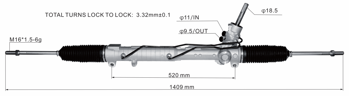 Land Rover Discovery 3 Hydraulic Power Steering Rack | KITLAMT