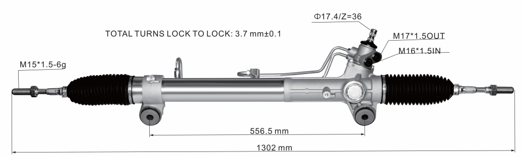 Toyota Hiace 4WD 2019- Hydraulic Power Steering Rack | KITLAMT
