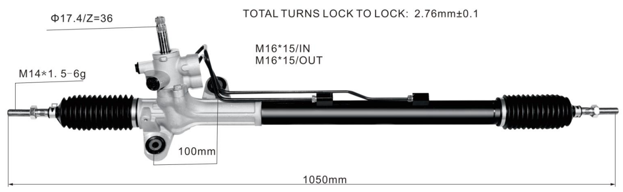 Honda Accord 2003- (AUSTRALIA VERSION) Hydraulic Power Steering Rack | KITLAMT
