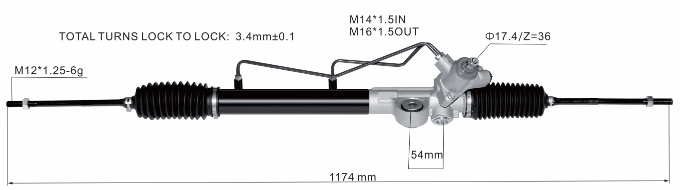 Nissan Sunny B16 Hydraulic Power Steering Rack | KITLAMT