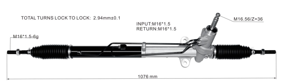Hyundai Sonata 2010- Hydraulic Power Steering Rack | KITLAMT