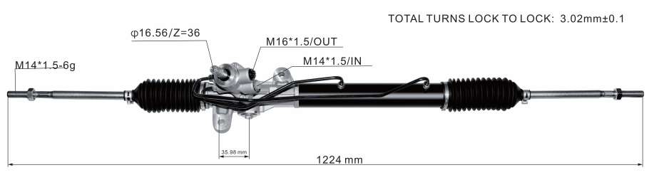 Hyundai Getz 2002-2010 Hydraulic Power Steering Rack | KITLAMT