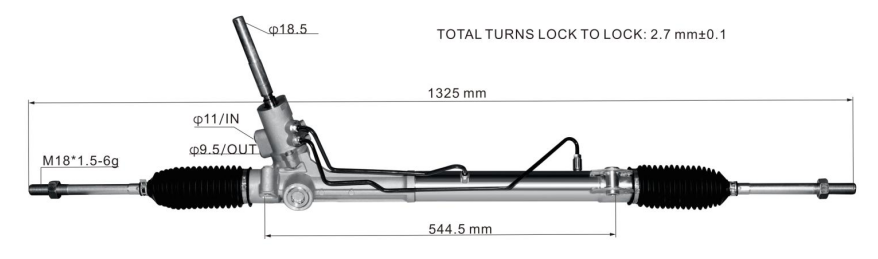 Ford Mondeo 2007-2014 Hydraulic Power Steering Rack | KITLAMT
