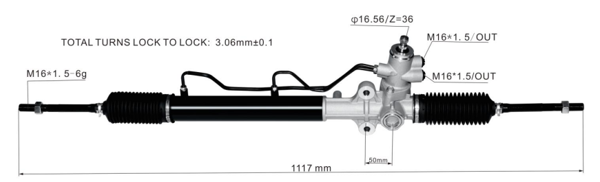 Hyundai Tucson 2004-2010 Hydraulic Power Steering Rack | KITLAMT