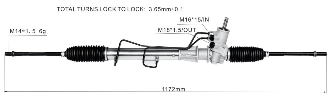 Renault Clio II 1998- Hydraulic Power Steering Rack | KITLAMT