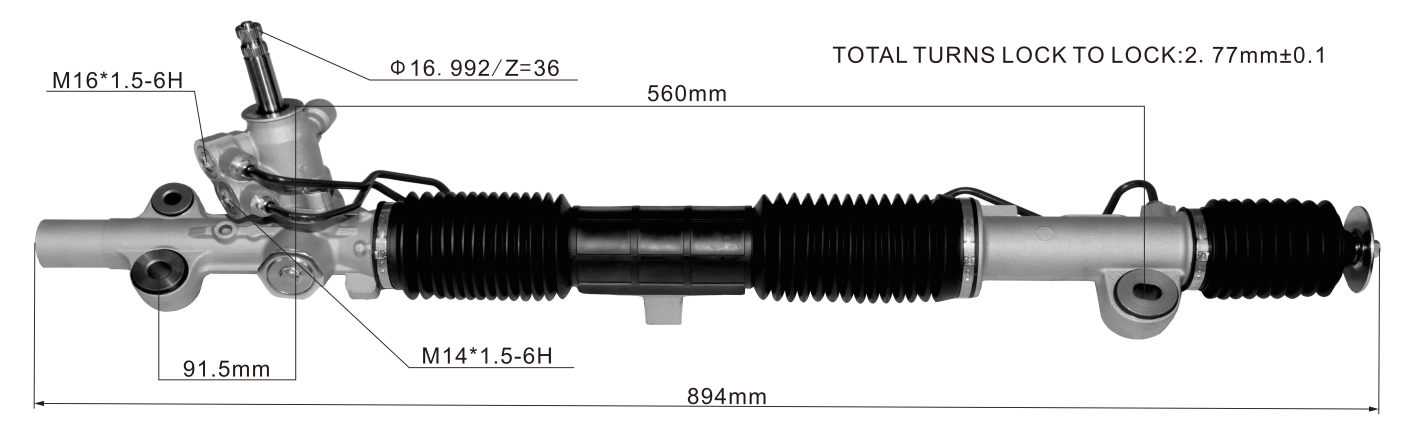 Honda Civic 2000-2006 Hydraulic Power Steering Rack | KITLAMT