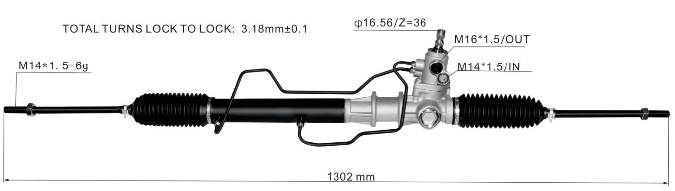 Mitsubishi Montero iO 1999-2007 Hydraulic Power Steering Rack | KITLAMT