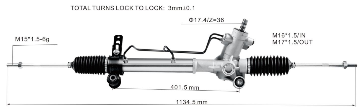 Toyota Rav-4 2000-2003 Hydraulic Power Steering Rack | KITLAMT