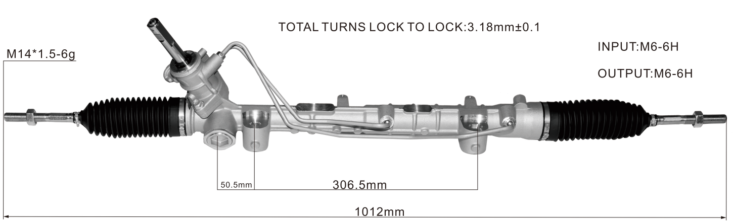 Renualt Logan II 2012-2020 Hydraulic Power Steering Rack | KITLAMT