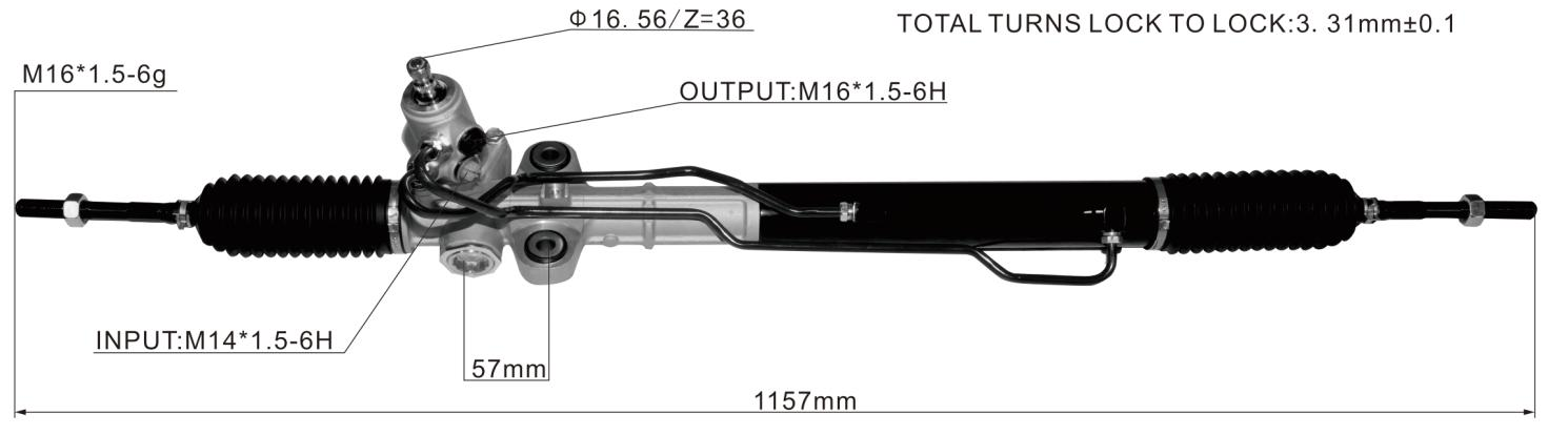 HYUNDAI VERACRUZ 2006-2015 Hydraulic Power Steering Rack | KITLAMT