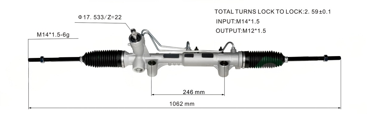 Fiat Mobi 2016- Hydraulic Power Steering Rack | KITLAMT