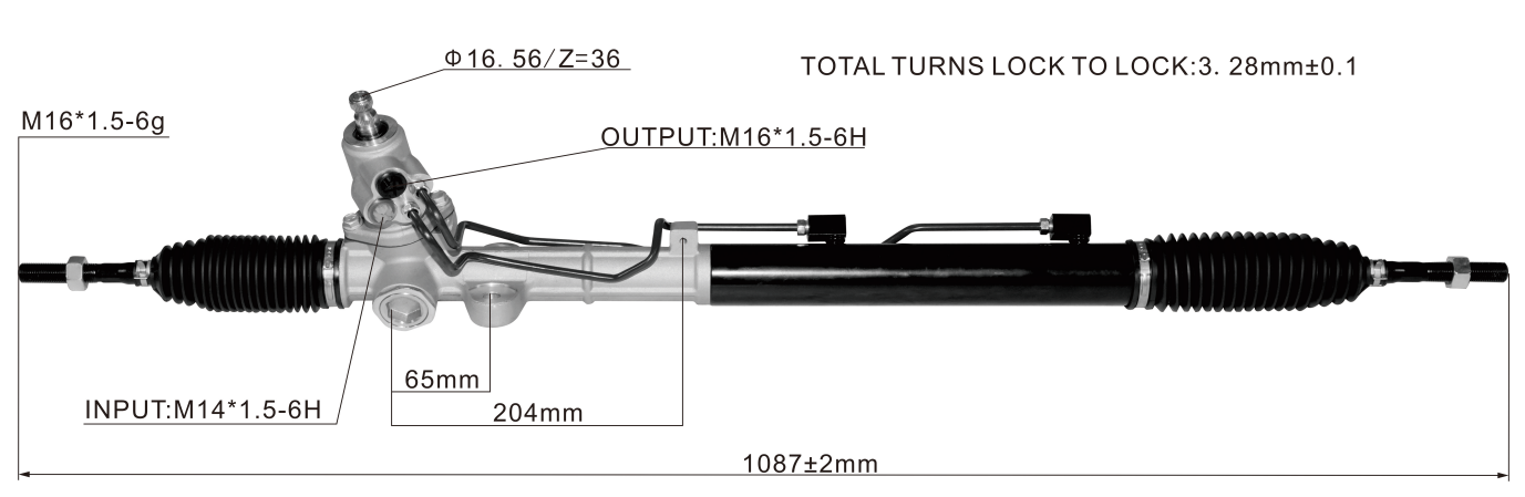Hyundai Sonata 2008- Hydraulic Power Steering Rack | KITLAMT
